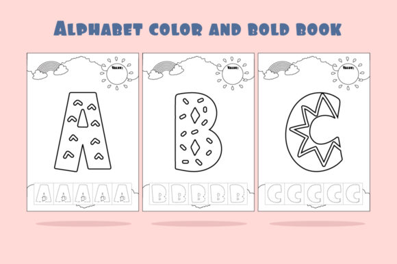 Alphabet Color and Bold Book: A Creative Asset for Kids' Education