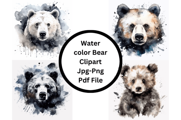Assemble Your Artistic Vision with Watercolor Bear Clipart