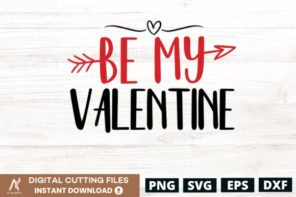 Be My Valentine Color Valentines Day SVG