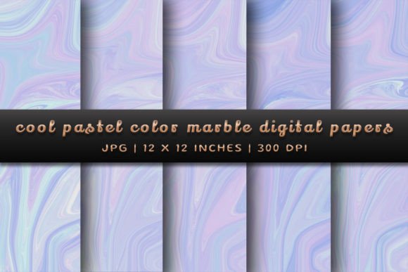 Cool Pastel Marble Digital Papers: A Designer's Secret Weapon