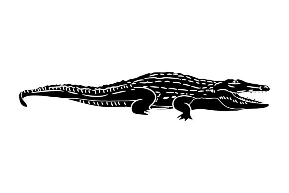 Crocodile Vector Design Solid Color: A Creative Asset