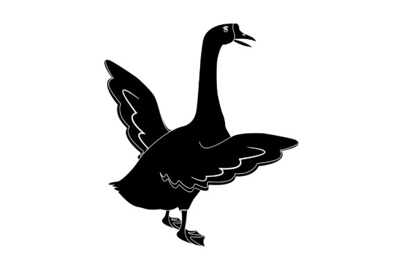 Duck Vector Design Solid Color-02: A Versatile Asset for Your Projects