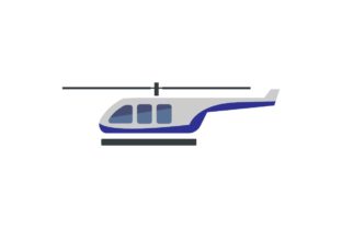 Elevate Visuals with a Helicopter Full Color Icon