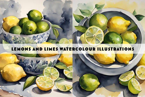 Exploring the Vibrant Appeal of Lemons and Limes Watercolour Duo