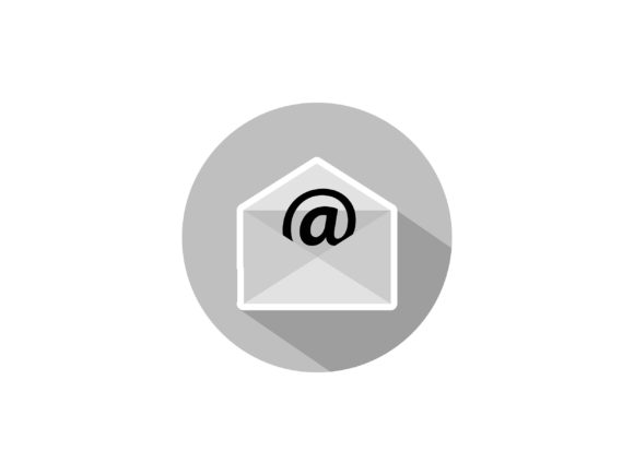 Greysale Color of Inbox Mail Icon: Modern Vector Assets