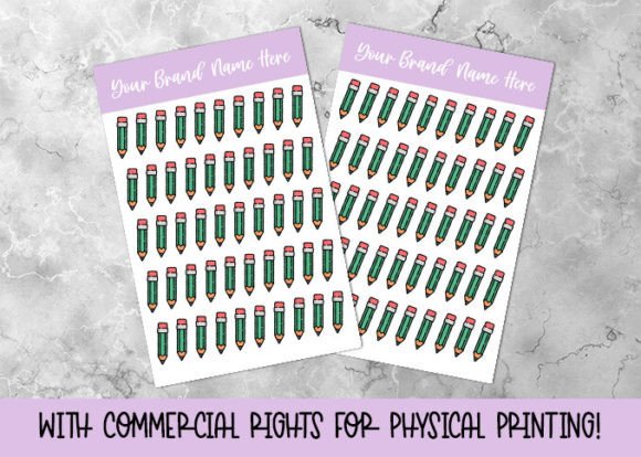 Pencil Color Planner Sticker Sheet: A Creative Asset for Your Business