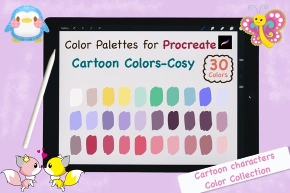 Procreate Color Palettes-Cartoon Cosy: Your Shortcut to Cohesive Art