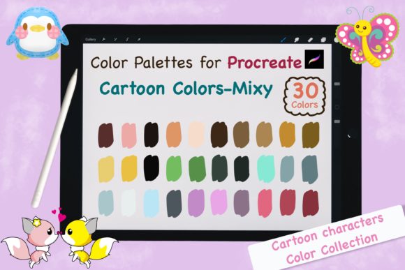 Procreate Color Palettes-Cartoon Mixy: Your Shortcut to Vibrant Art