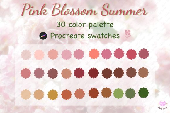 Spring Into Design: The Pink Blossom Procreate Color Palette