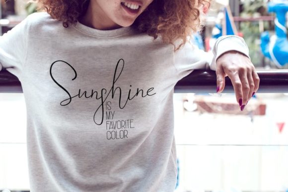 Sunshine Is My Favorite Color: A Font That Brings Warmth