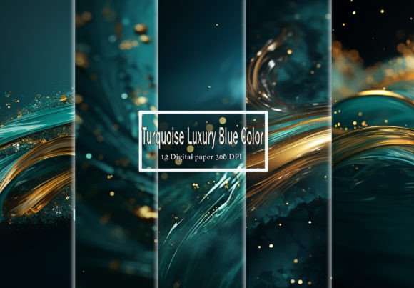 Unlocking Festive Elegance: Turquoise Luxury Blue and Gold Color