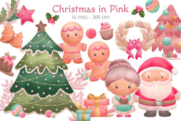 Watercolour Christmas in Pink: A Fresh Take on Festive Design