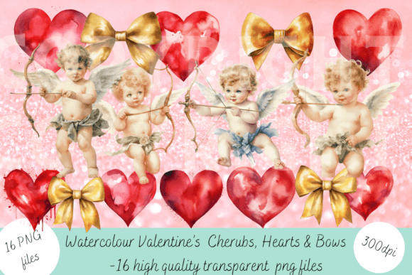 Watercolour Hearts, Cherubs & Bows: A Designer's Guide to Whimsical Romance